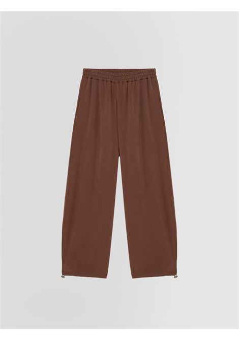 Alpha Studio brown drawstring trousers with elastic waist and cuffed hem ALPHA STUDIO |  | AD-6592Q2009